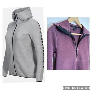 PEAK PERFORMANCE Women’s Tech Zipped Hoodie Sweater in Dusty Purple Small